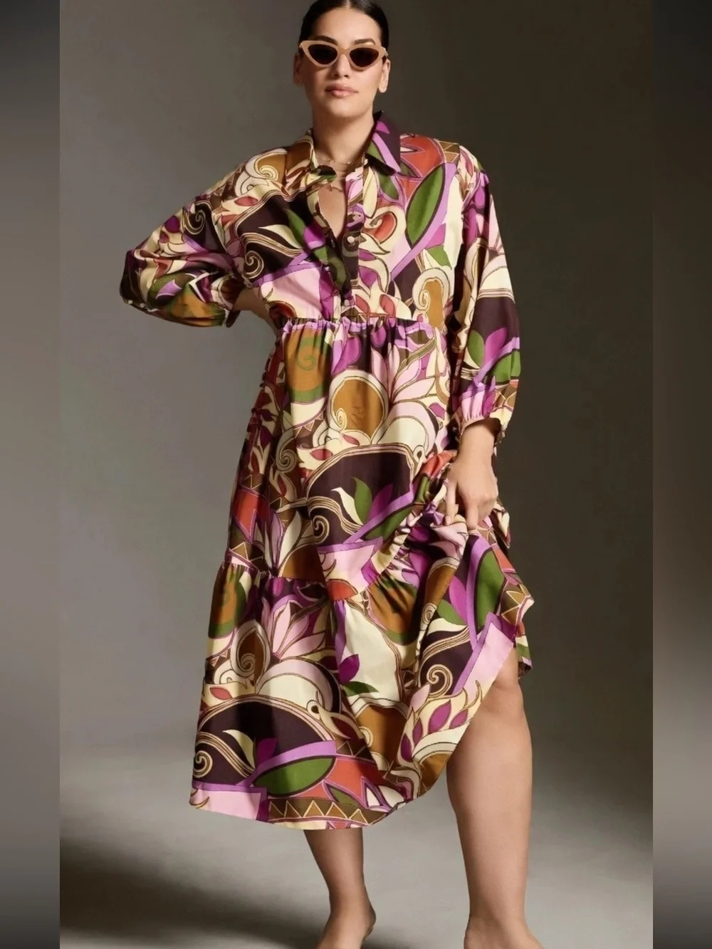 Anthropologie Maeve cotton  Bettina Women’s Dress